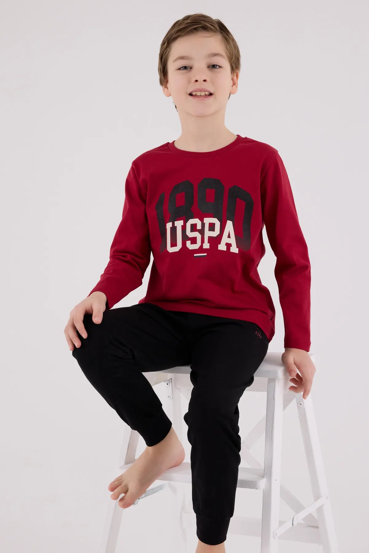 U.S. Polo Assn._Red_Pyjamas Set_US2203_Claret Red_02