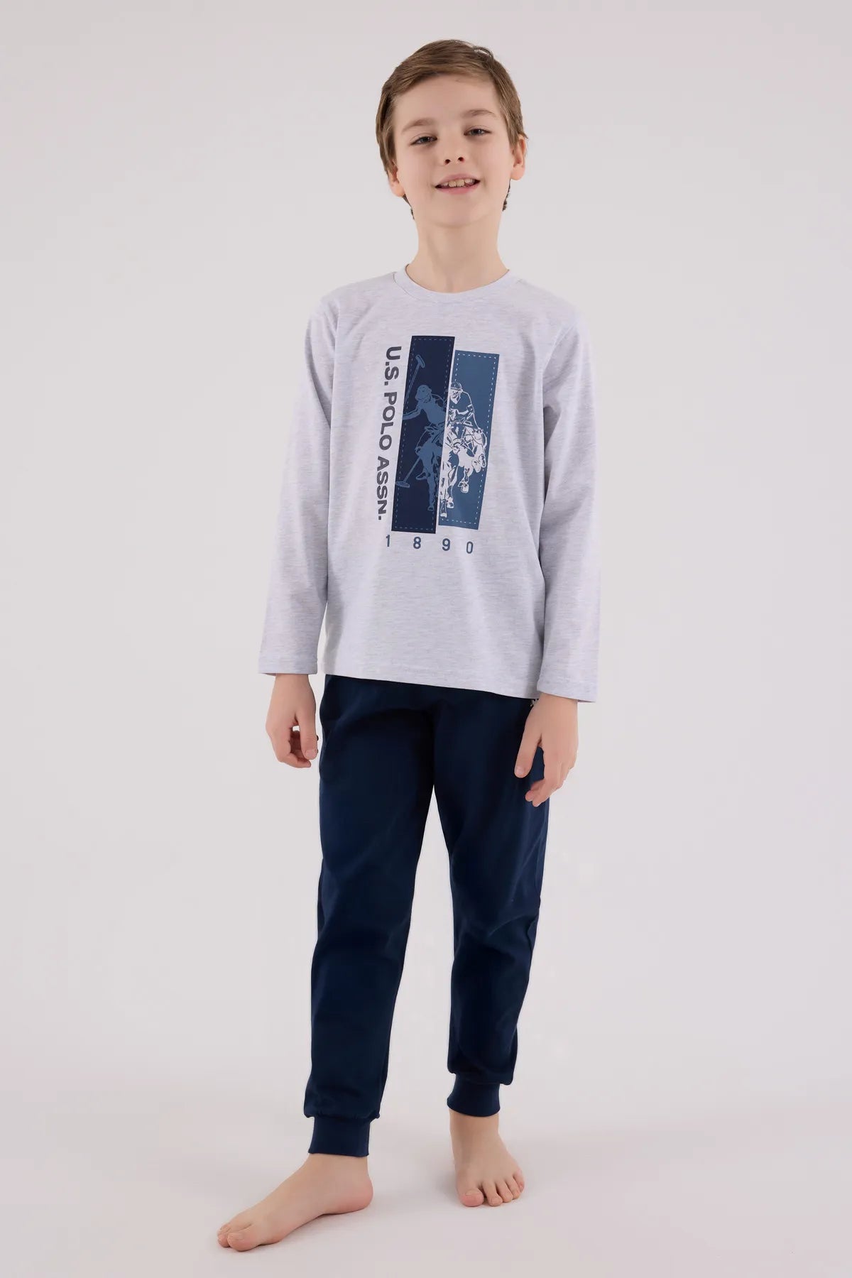 U.S. Polo Assn._Snow Melange_Pyjamas Set_US2206_Snow Melange_02