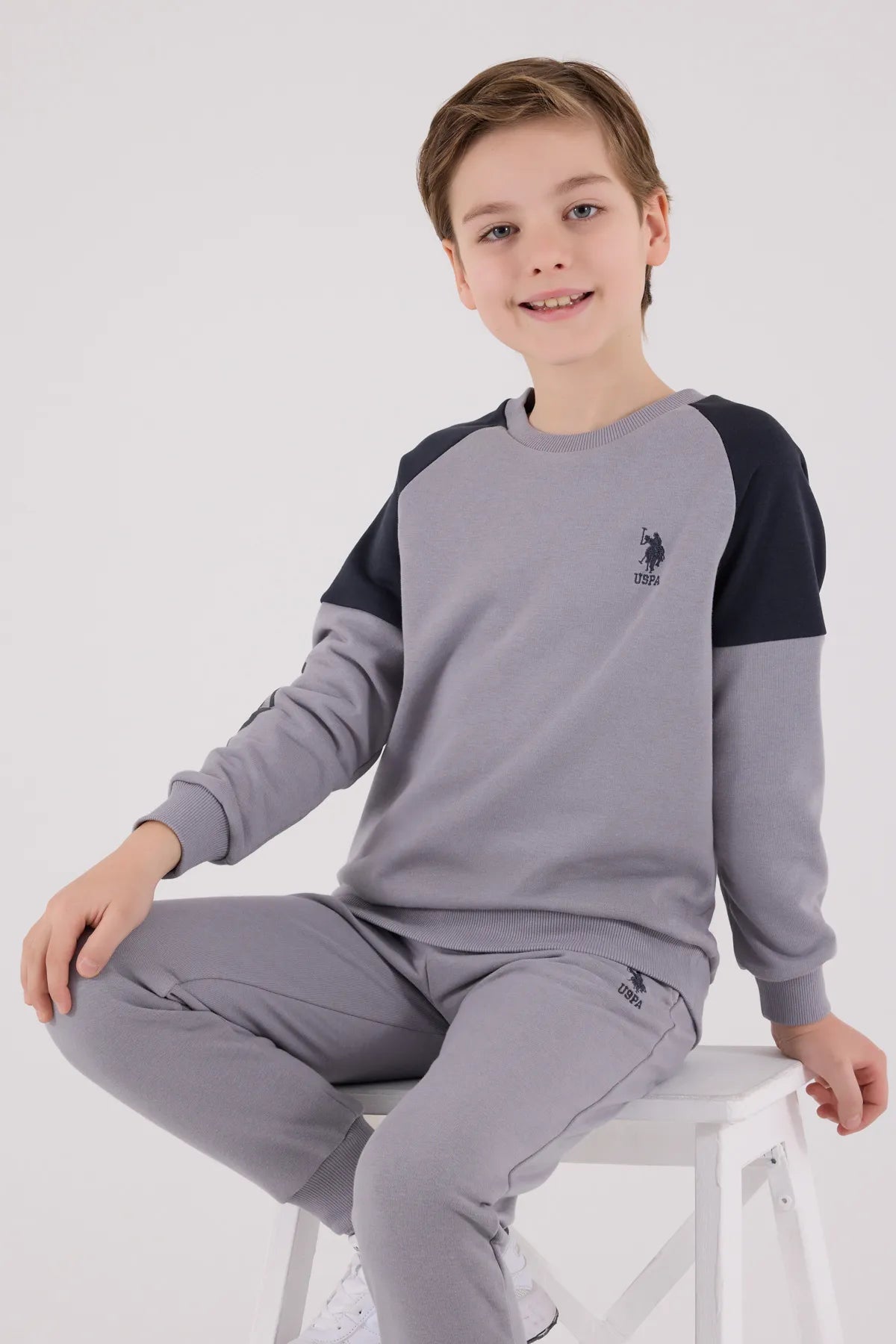 U.S. Polo Assn._Melange Grey_2 Pieces Set_US2221_Melange Grey_02