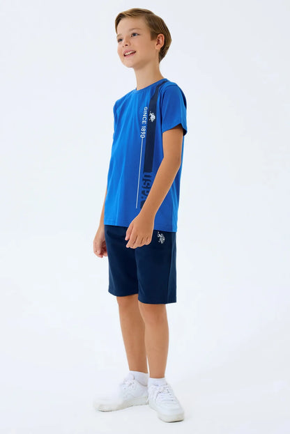 U.S. Polo Assn. Cobalt Boys Cobalt Two Pieces Set SKU: US2400_Cobalt Image 05