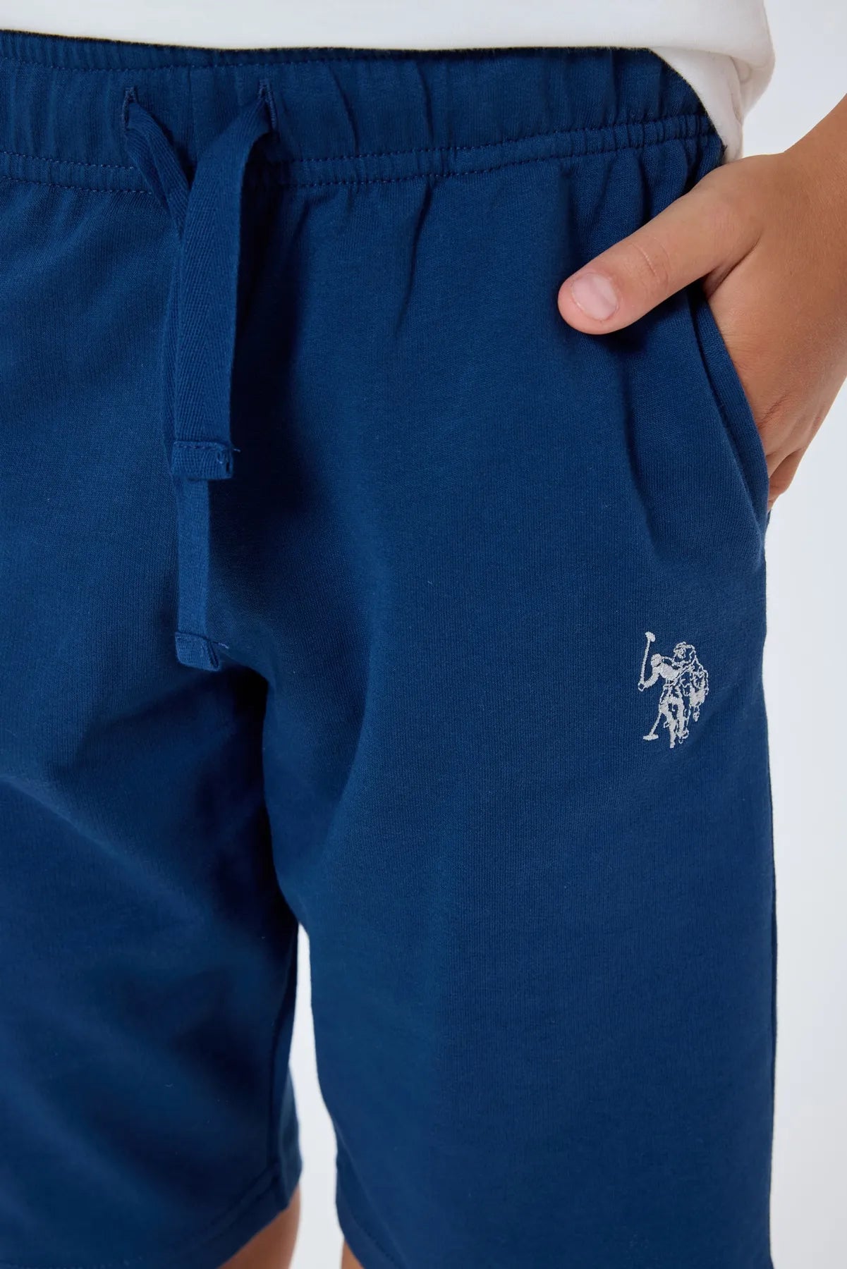 U.S. Polo Assn. White Boys White Two Pieces Set SKU: US2409_White Image 03