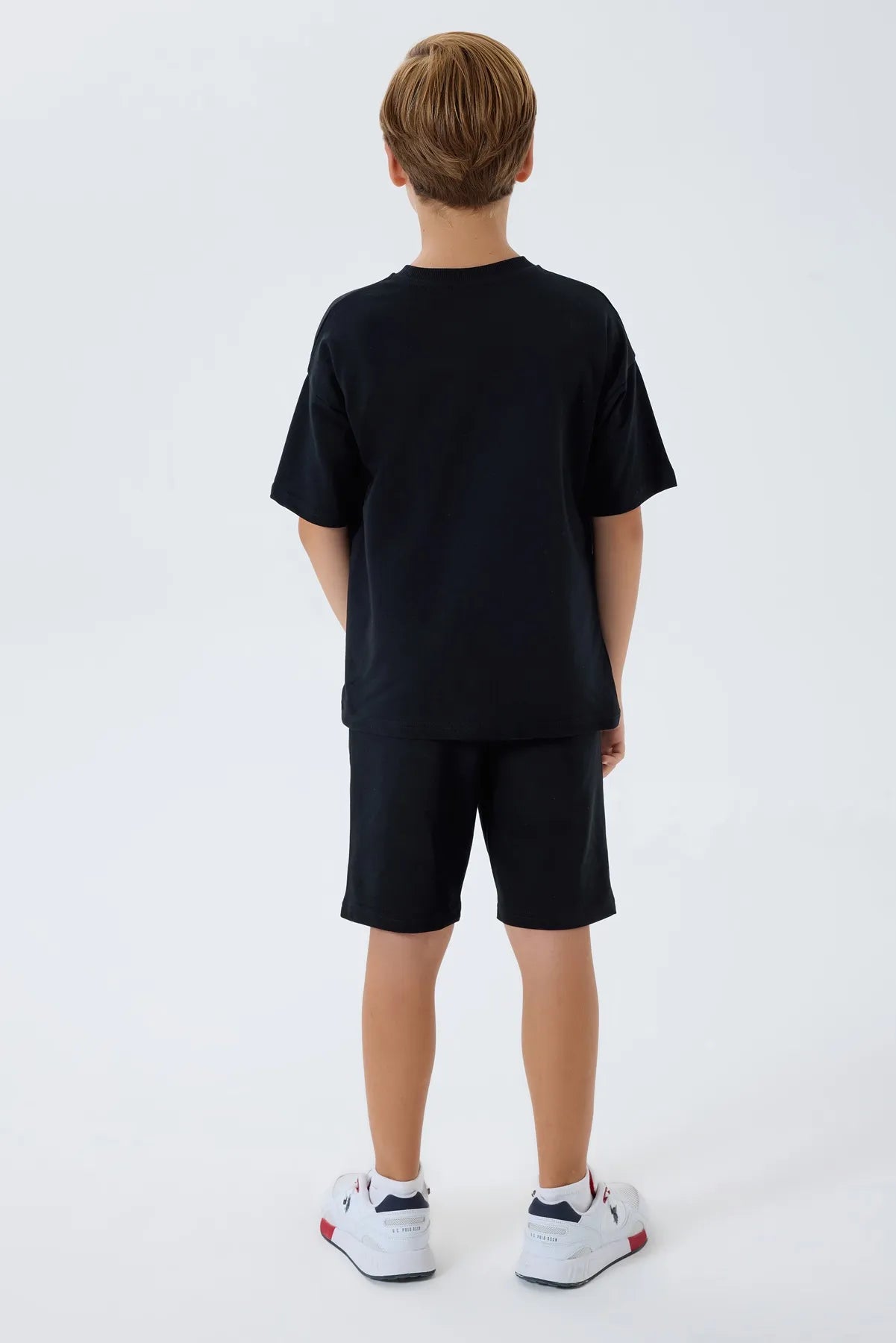 U.S. Polo Assn. Black Boys Black Two Pieces Set SKU: US2428_Black Image 05