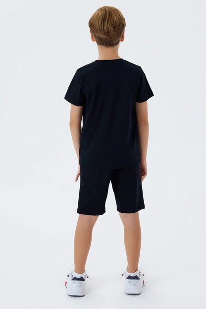 U.S. Polo Assn. Black Boys Black Two Pieces Set SKU: US2429_Black Image 04