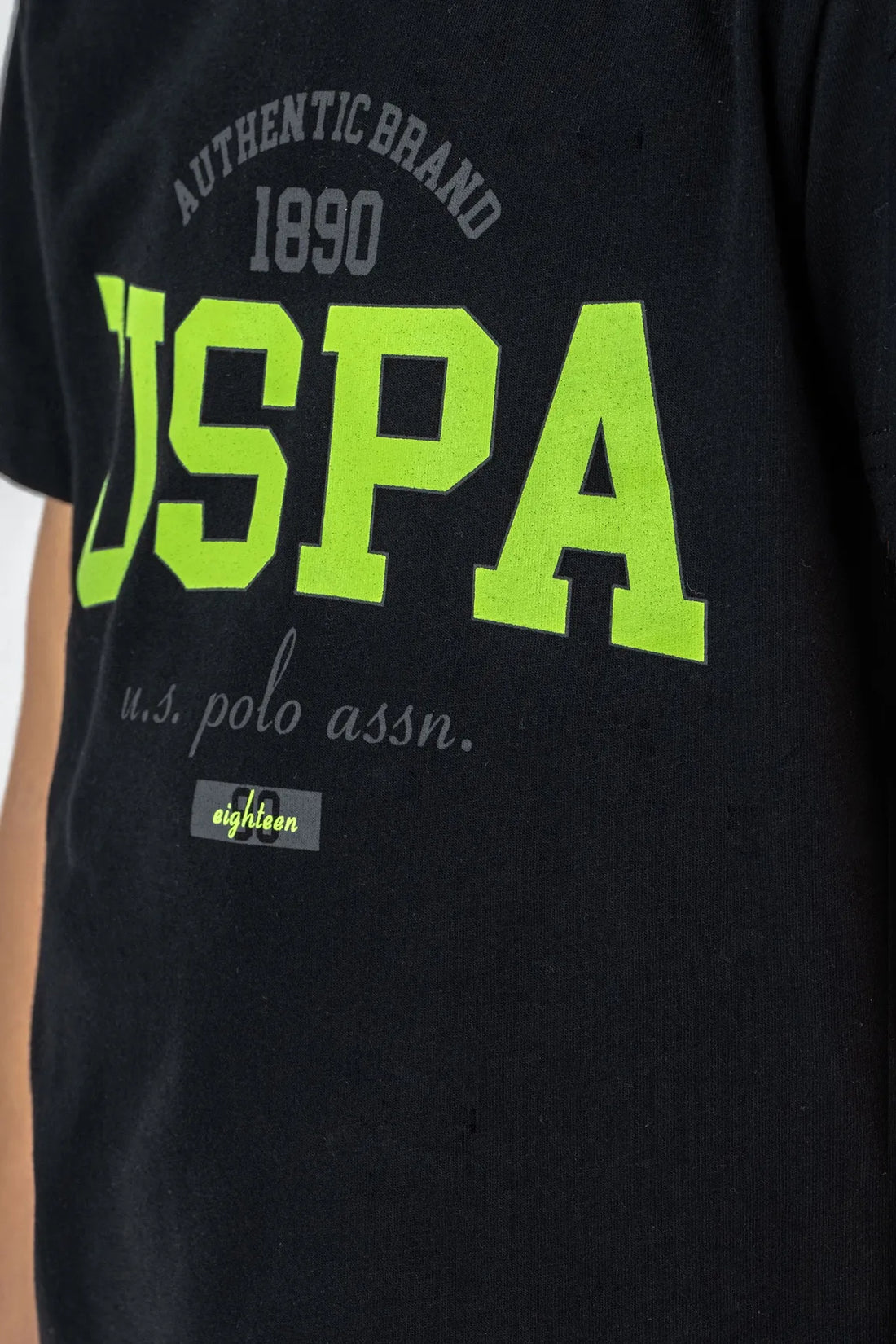 U.S. Polo Assn. Black Boys Black Two Pieces Set SKU: US2430_Black Image 02