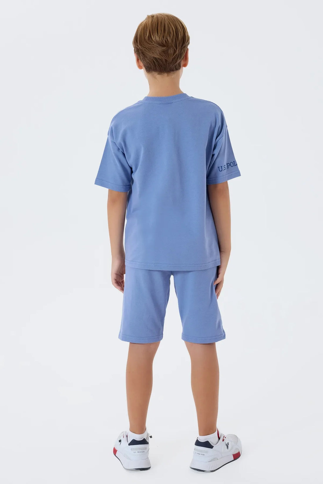 U.S. Polo Assn. Indigo Boys Indigo Two Pieces Set SKU: US2435_Indigo Image 02
