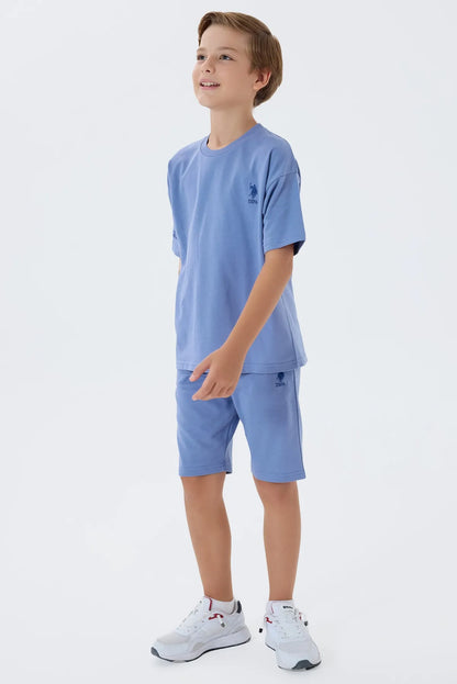 U.S. Polo Assn. Indigo Boys Indigo Two Pieces Set SKU: US2435_Indigo Image 04