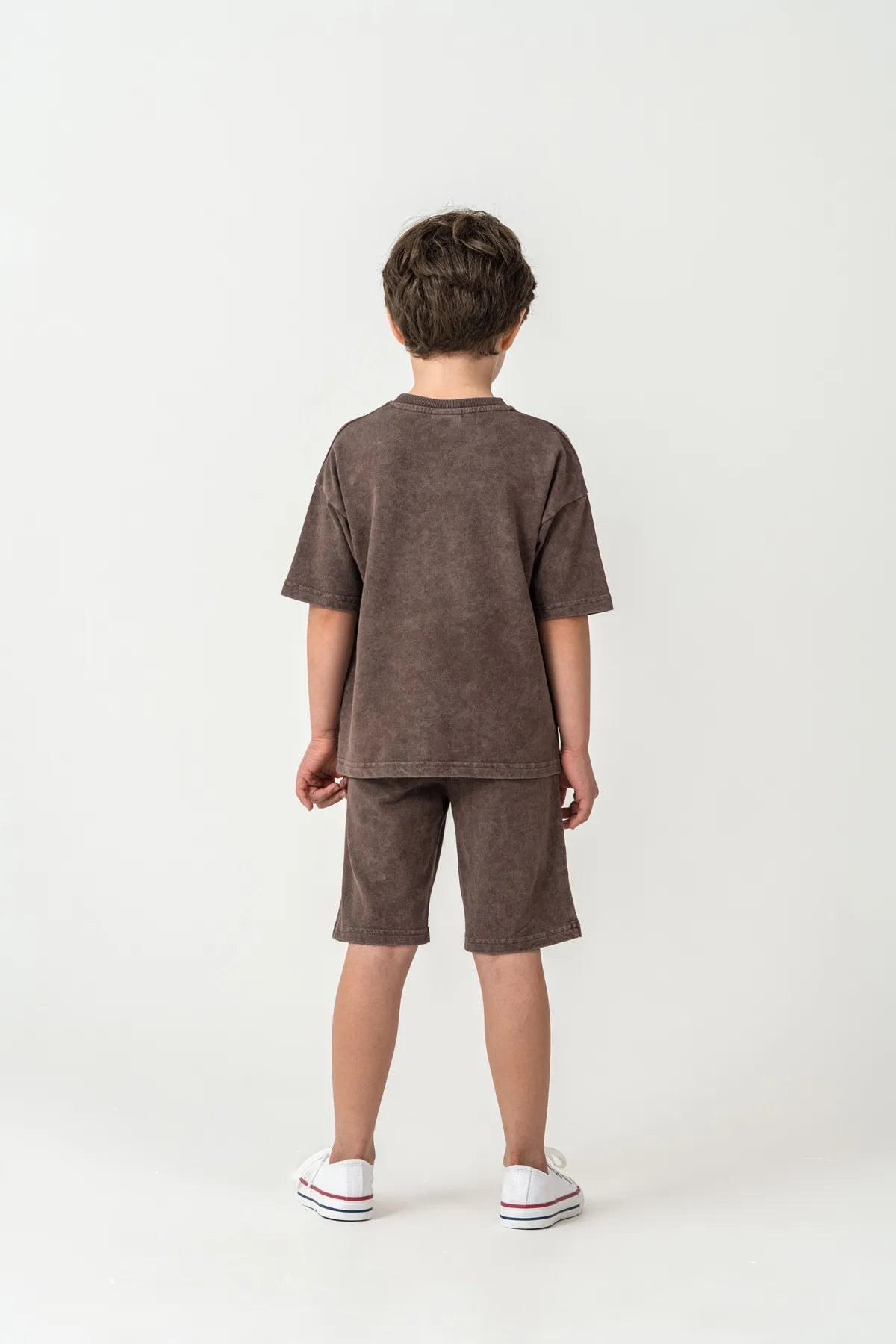 U.S. Polo Assn. Chocolate Boys Chocolate Two Pieces Set SKU: US2436_Chocolate Image 05