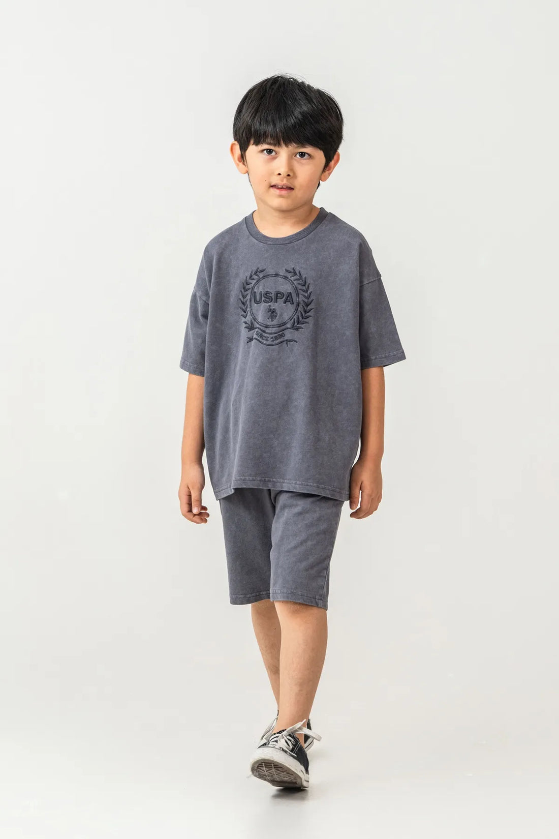 U.S. Polo Assn. Smoky Boys Smoky Two Pieces Set SKU: US2436_Smoky Image 02