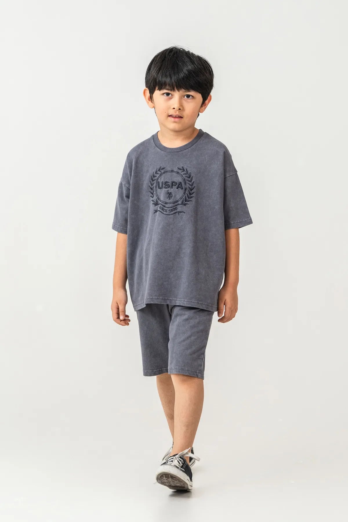 U.S. Polo Assn. Smoky Boys Smoky Two Pieces Set SKU: US2436_Smoky Image 02