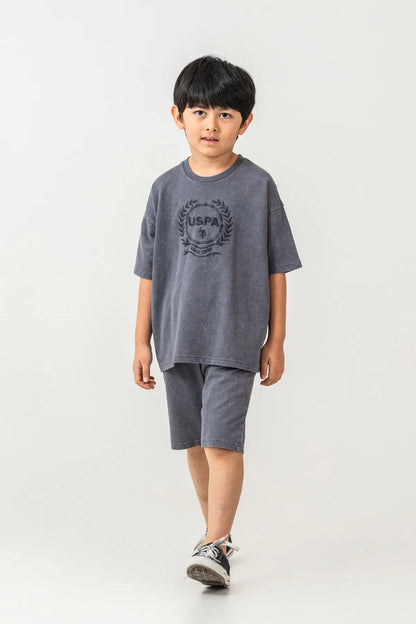 U.S. Polo Assn. Smoky Boys Smoky Two Pieces Set SKU: US2436_Smoky Image 02