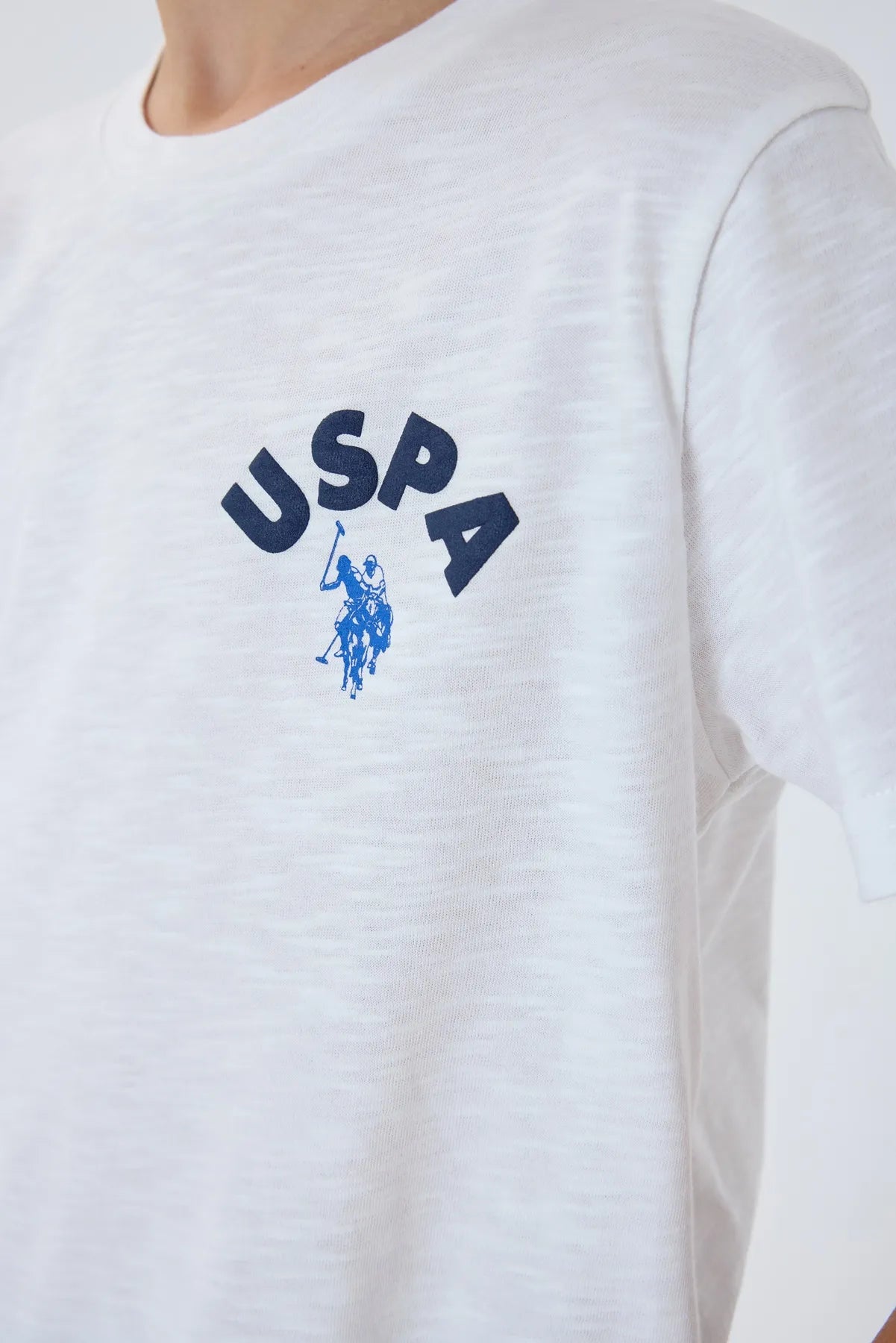 U.S. Polo Assn. White Boys White Two Pieces Set SKU: US2442_White Image 03