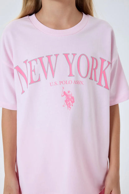 U.S. Polo Assn. Pink Girls Pink Two Pieces Set SKU: US2510_Pink Image 06