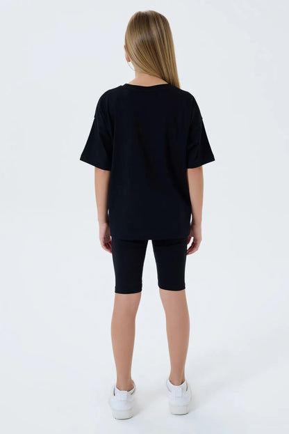 U.S. Polo Assn. Black Girls Black Two Pieces Set SKU: US2517_Black Image 04