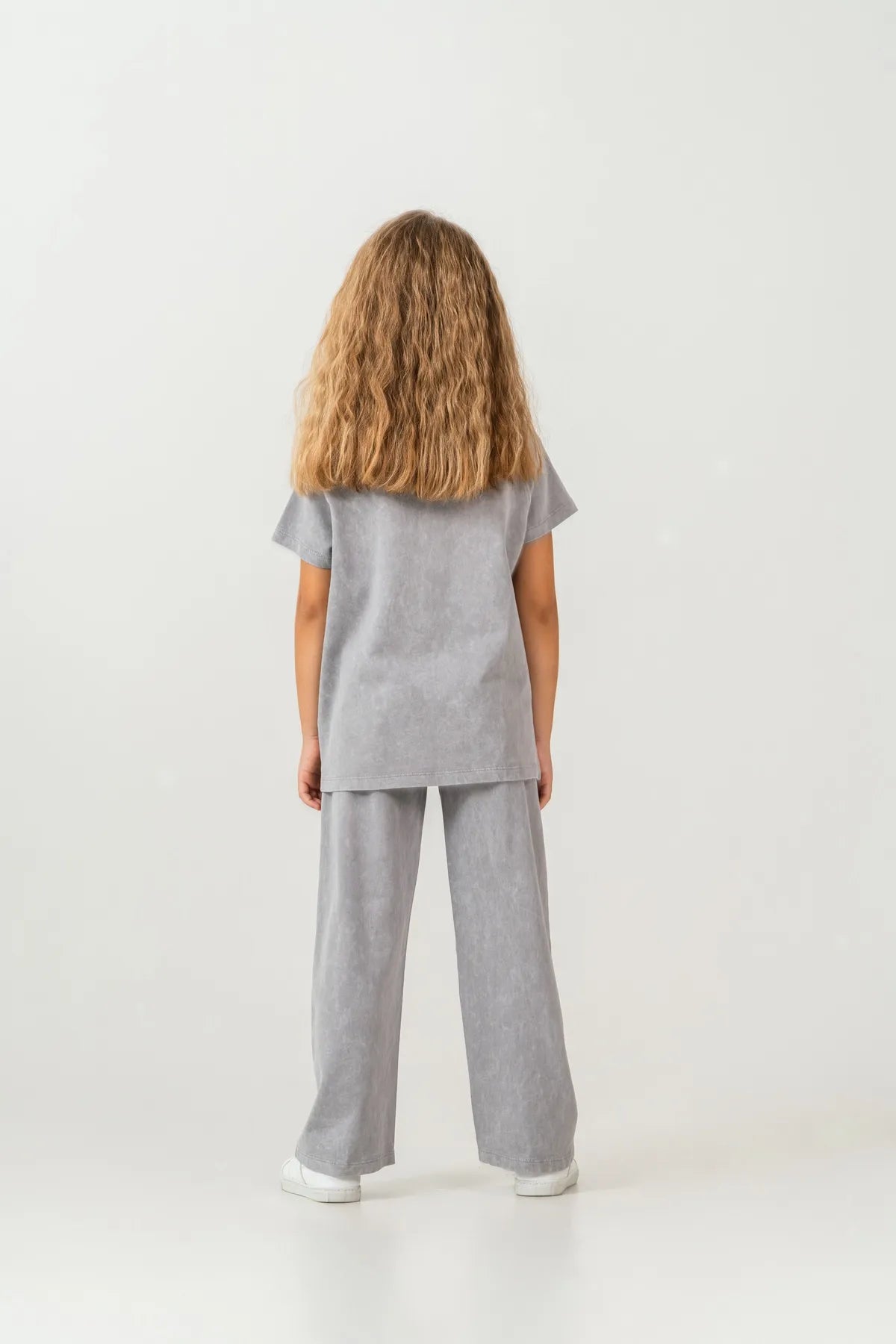 U.S. Polo Assn. Grey Girls Grey Two Pieces Set SKU: US2529_Grey Image 04
