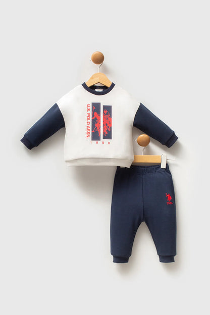 U.S. Polo Assn._White/Navy_2 Pieces Set_USB2548_WhiteNavy_01