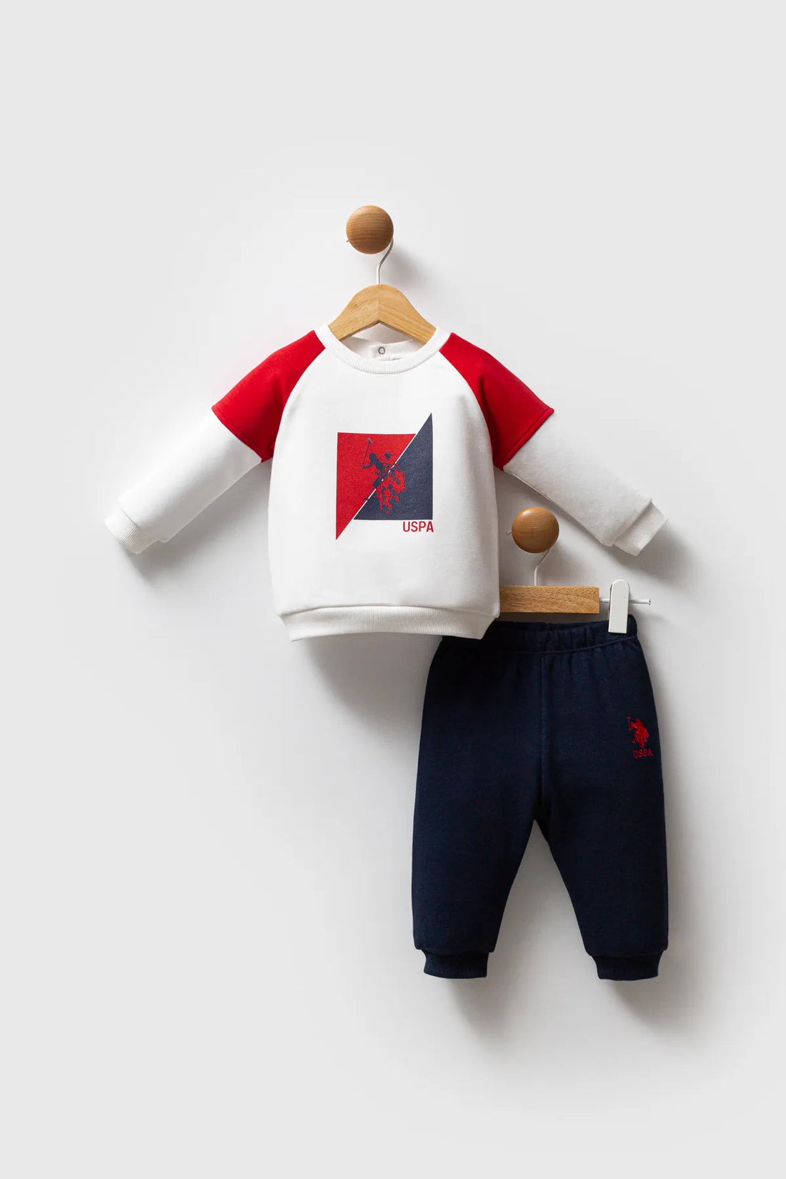 U.S. Polo Assn._White/Red_2 Pieces Set_USB2551_WhiteRed_01