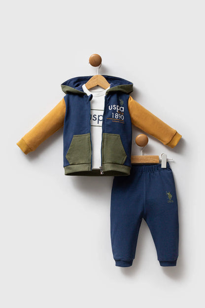 U.S. Polo Assn._Dark Indigo/Mustard_3 Pieces Set_USB2574_Dark IndigoMustard_01