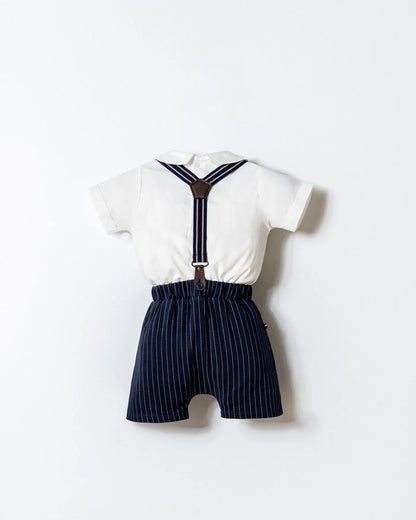U.S. Polo Assn. White Baby Boy White Two Pieces Set SKU: USB2921_White Image 04