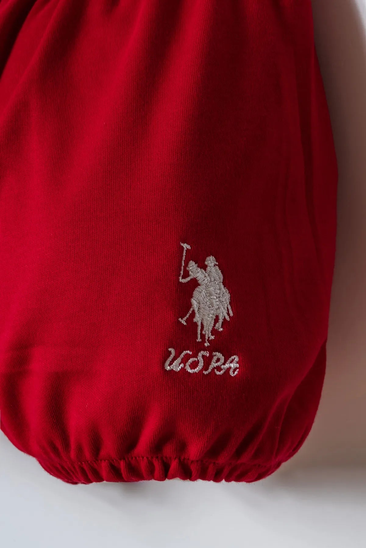U.S. Polo Assn. White Baby Girl White T-Shirt and Short Set SKU: USB2971_White Image 03