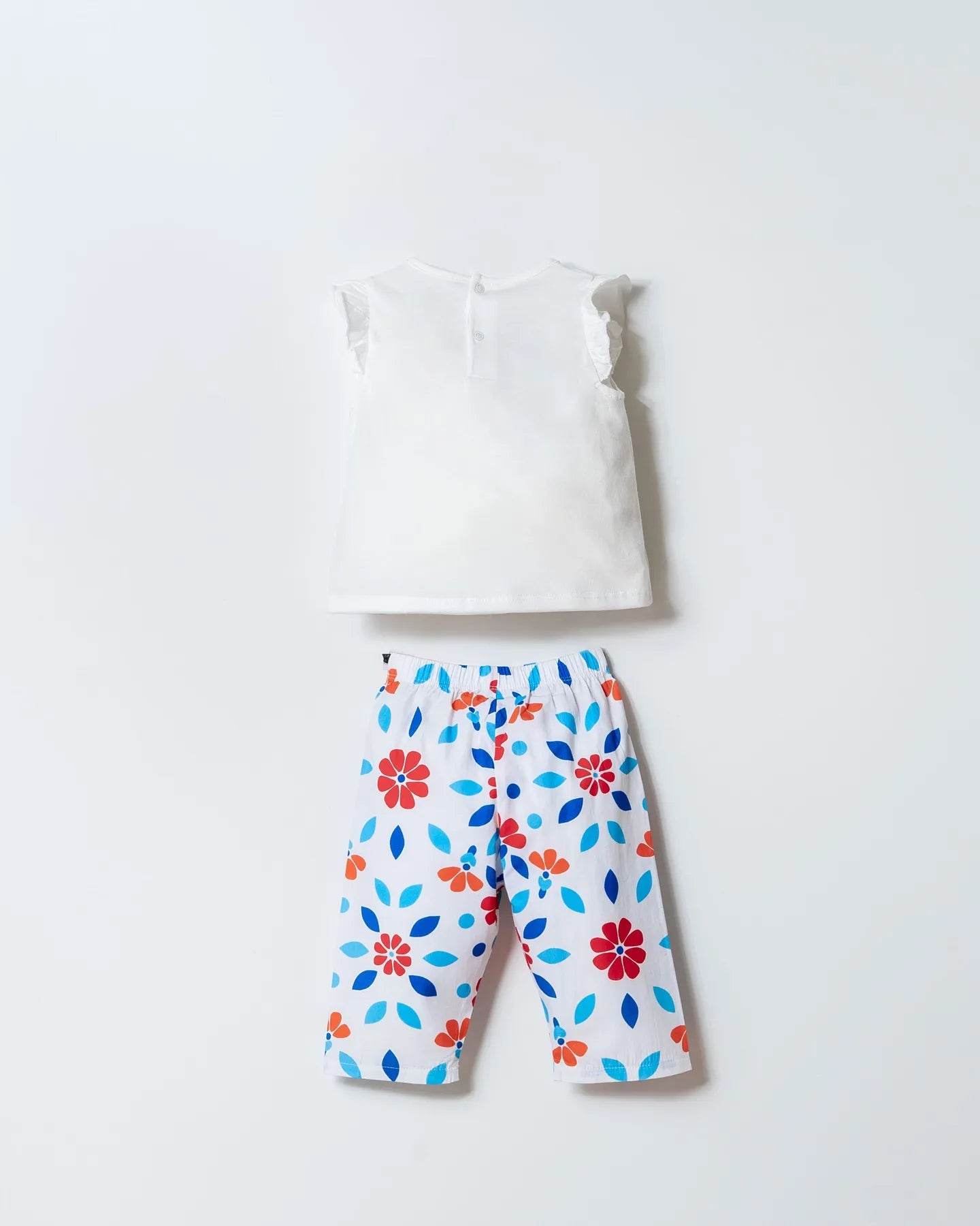 U.S. Polo Assn. White Baby Girl White Two Pieces Set SKU: USB3002_White Image 04