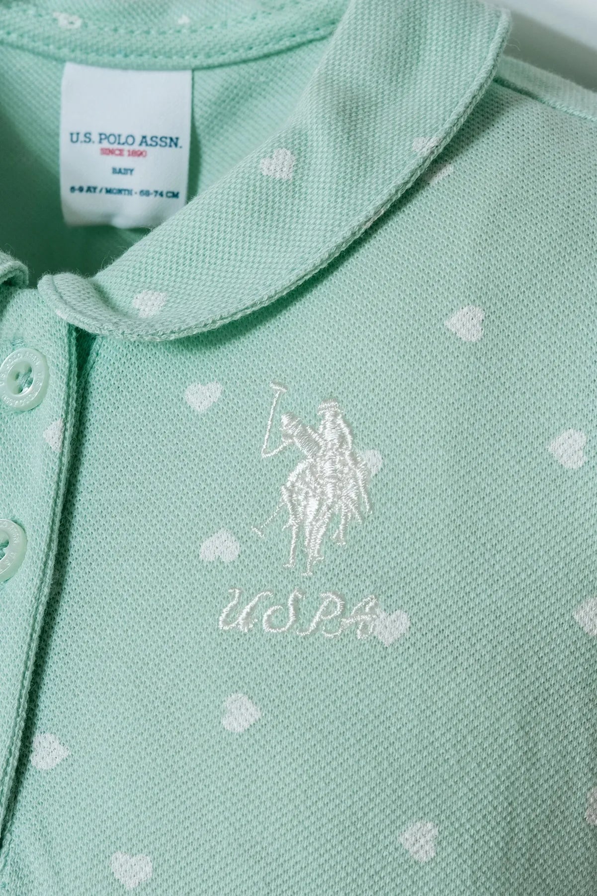 U.S. Polo Assn. Nile Baby Girl Nile T-Shirt and Short Set SKU: USB3029_Nile Image 02