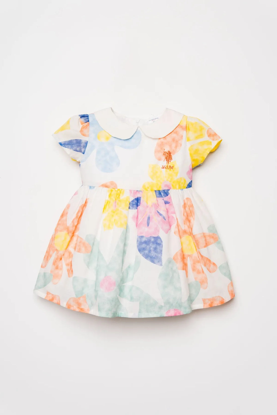 U.S. Polo Assn. Multicolor Baby Girl Multicolor Dress SKU: USB3036_Multicolor Image 01
