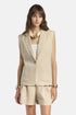 Luisa Spagnoli Beige Women Valeggio - Sleeveless Blazer SKU: VALEGGIO_1102 Image 01