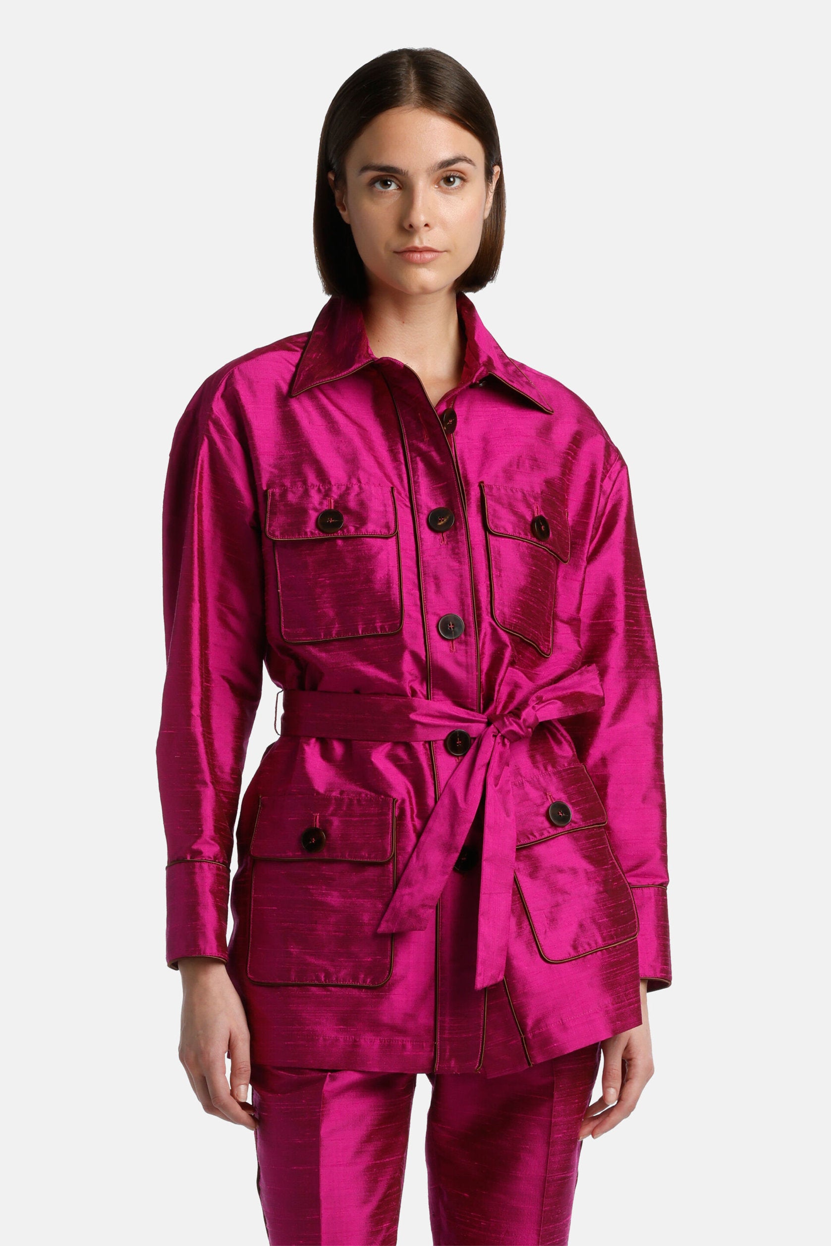Luisa Spagnoli_Vaniglina - Shantung Silk Jacket - Fashion Show_VANIGLINA_1840_01