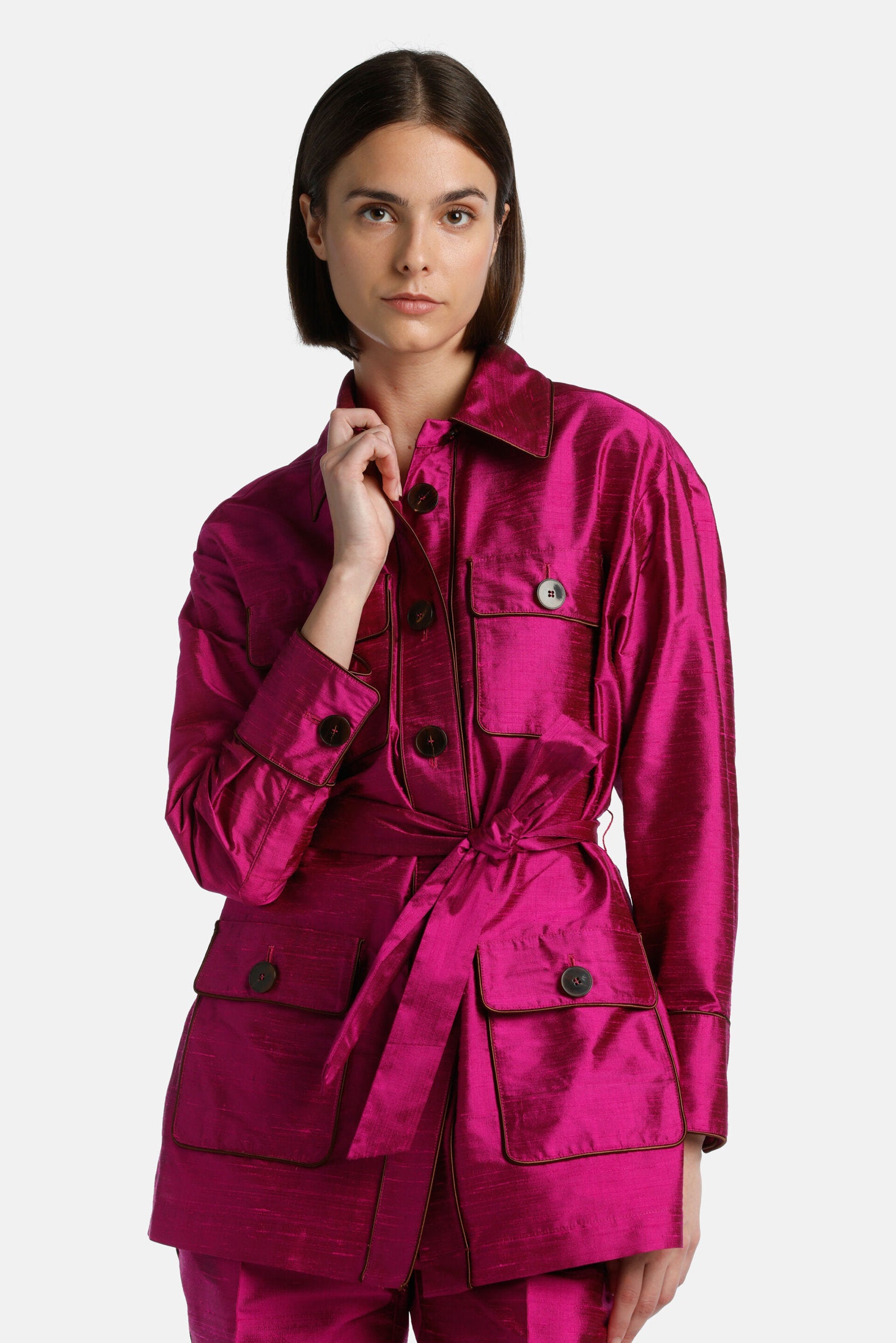 Luisa Spagnoli_Vaniglina - Shantung Silk Jacket - Fashion Show_VANIGLINA_1840_04