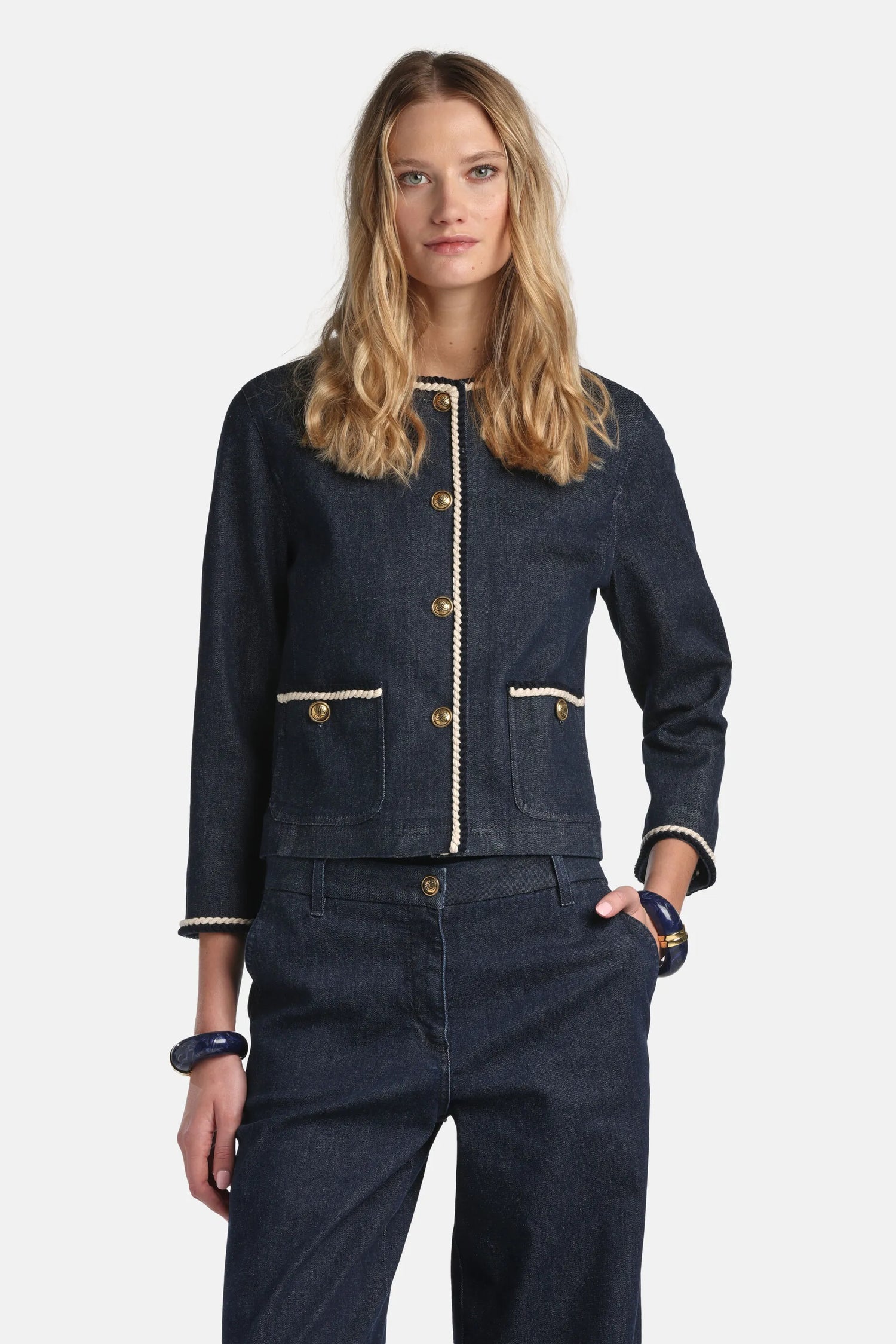 Luisa Spagnoli_Blue_Vario - Bon-Ton Denim Jacket_VARIO_1255_01