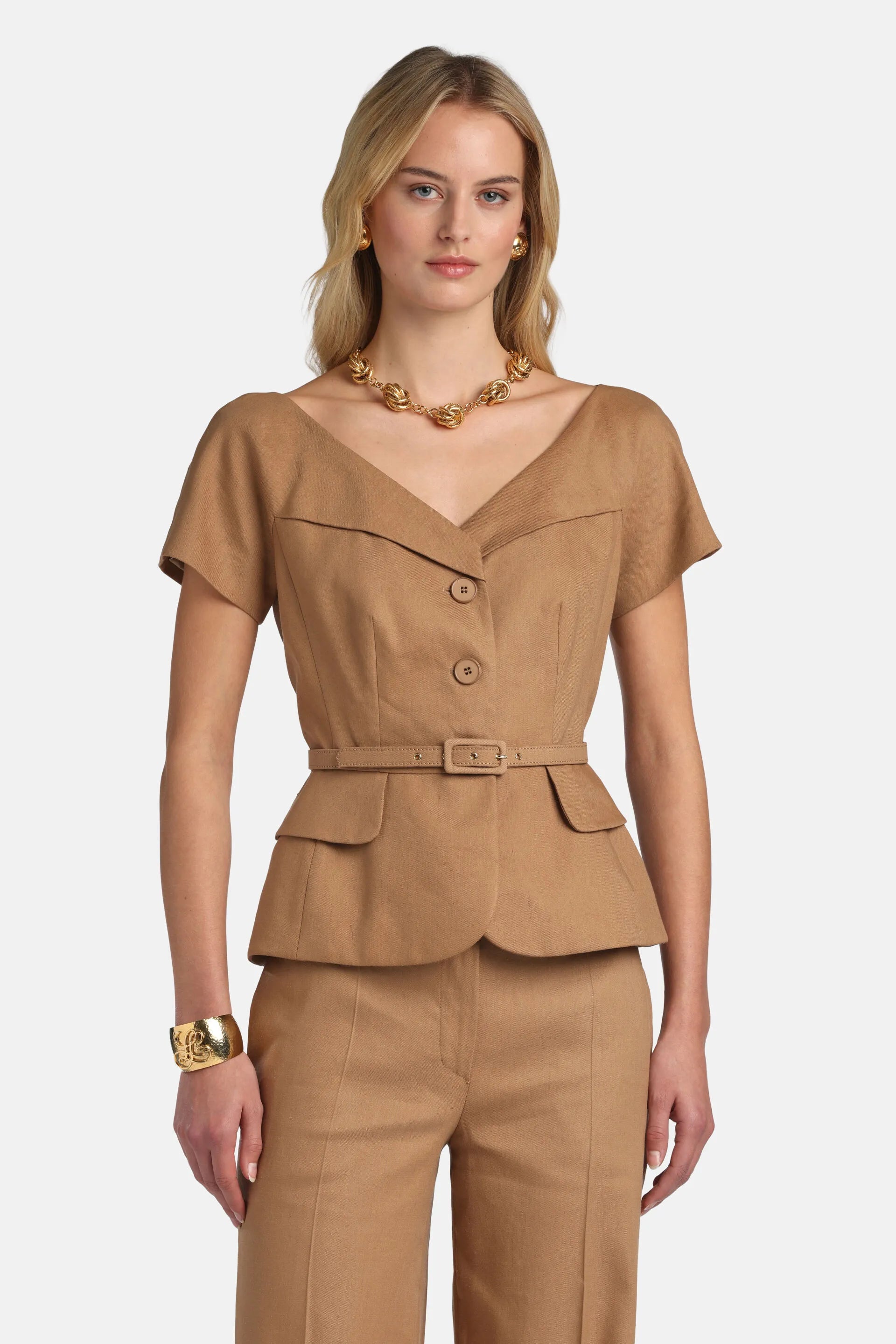 Luisa Spagnoli Coloniale Women Varoma - Unstructured Blazer SKU: VAROMA_2317 Image 01