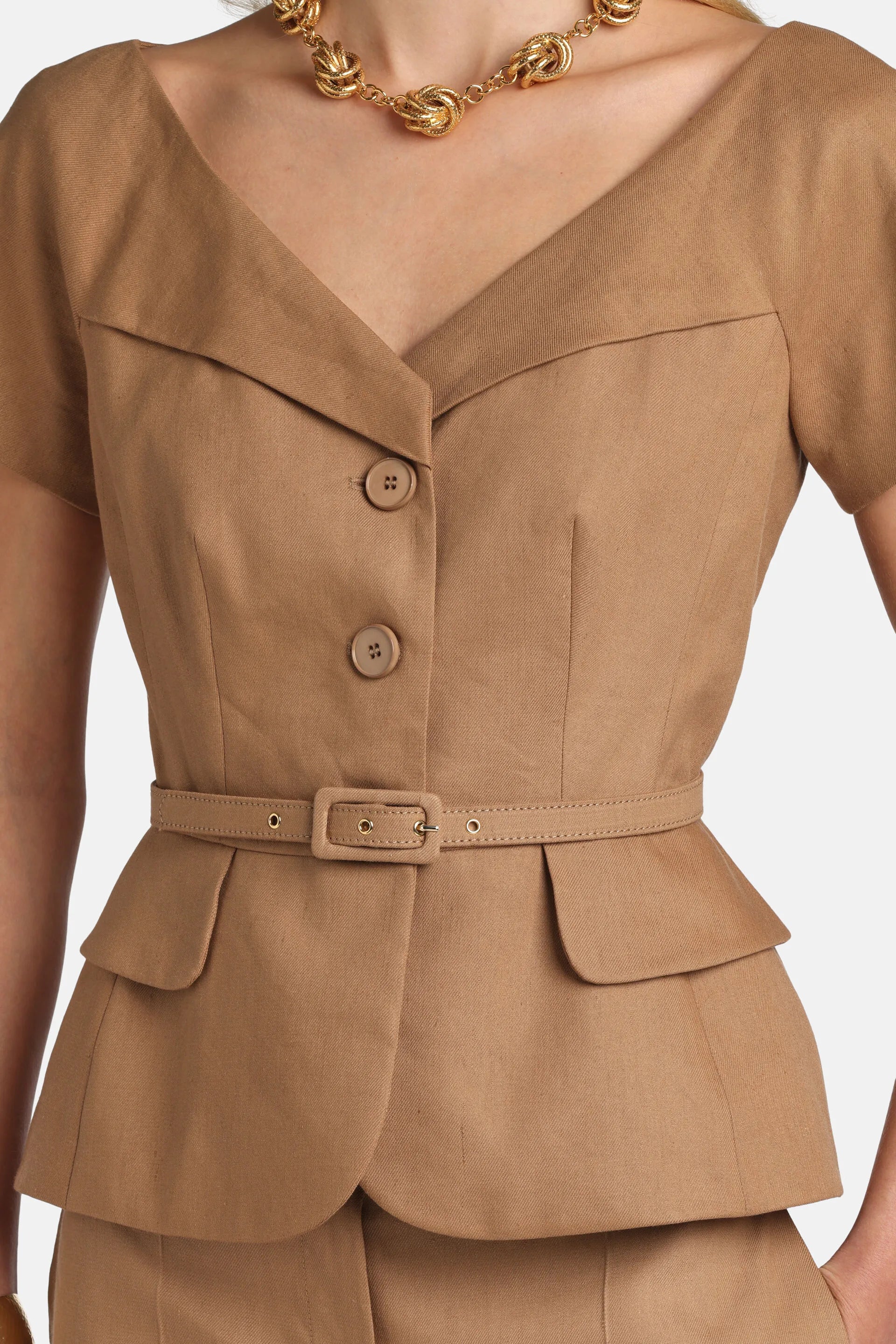 Luisa Spagnoli Coloniale Women Varoma - Unstructured Blazer SKU: VAROMA_2317 Image 04