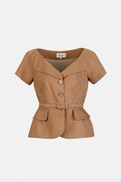 Luisa Spagnoli Coloniale Women Varoma - Unstructured Blazer SKU: VAROMA_2317 Image 06