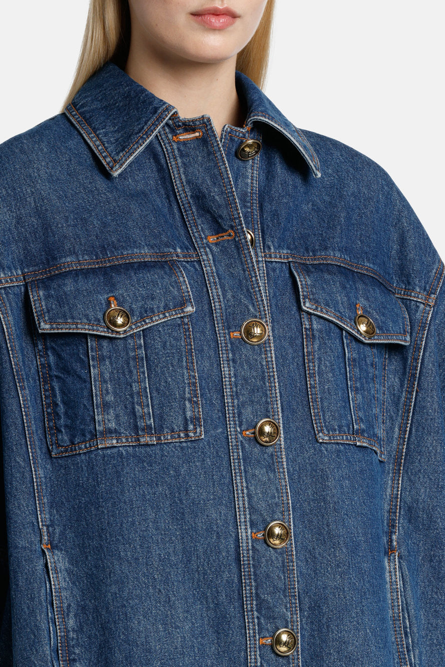 Luisa Spagnoli_Ventisei - Denim Pea Coat_VENTISEI_1278_03