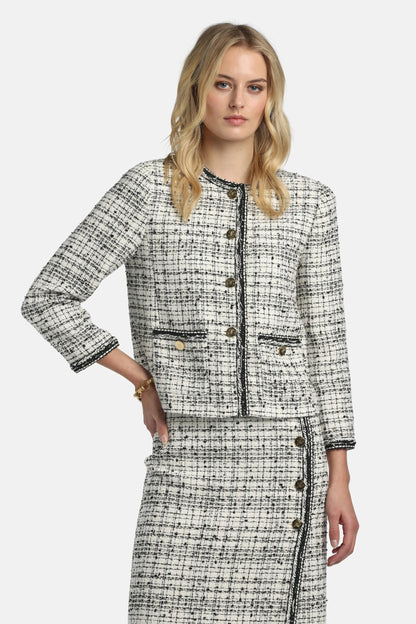 Luisa Spagnoli_Cream_Vibio - Bon-Ton BouclŽ Jacket_VIBIO_3157_01