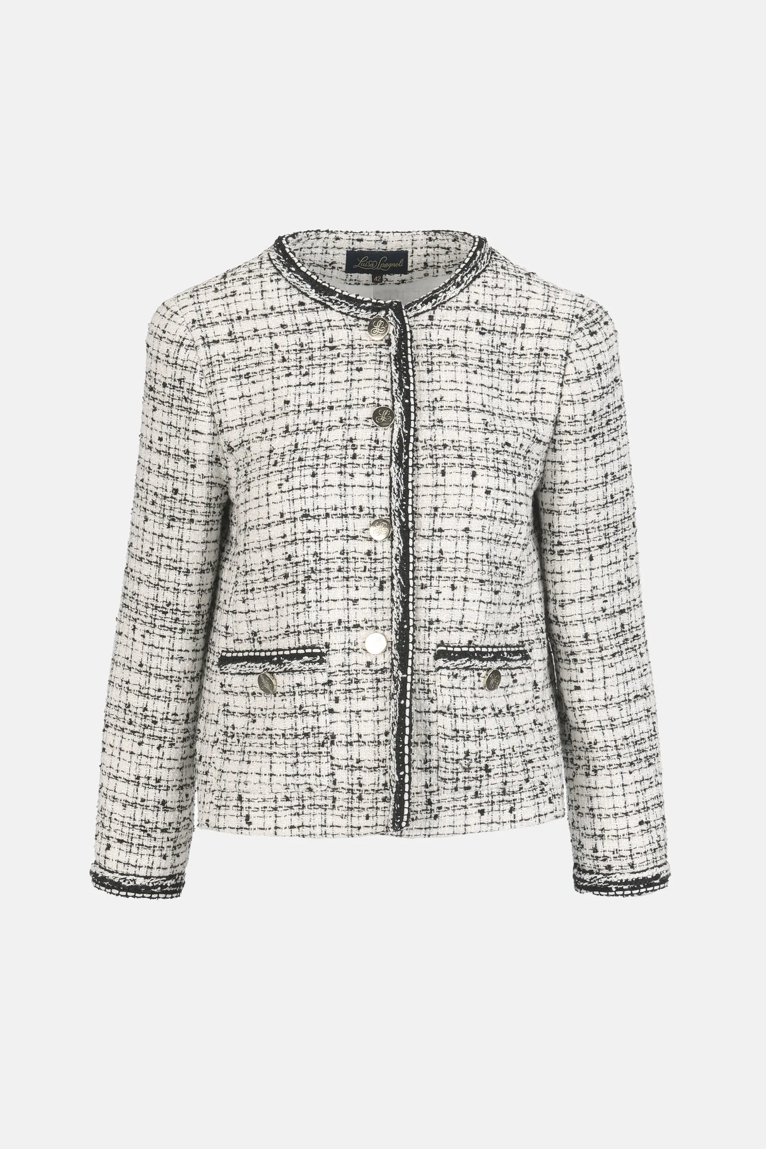 Luisa Spagnoli_Cream_Vibio - Bon-Ton BouclŽ Jacket_VIBIO_3157_06