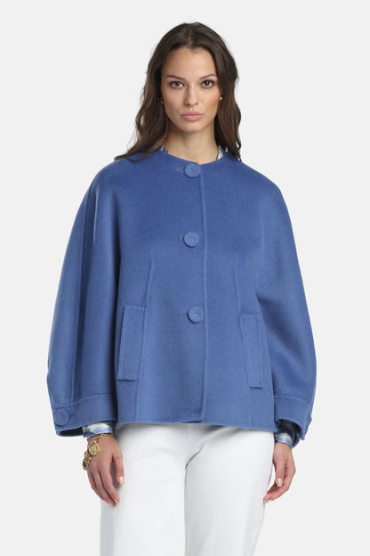 Luisa Spagnoli_Periwinkle_Vigilante - Oversized Wool-Felt Caban_VIGILANTE_2607_01