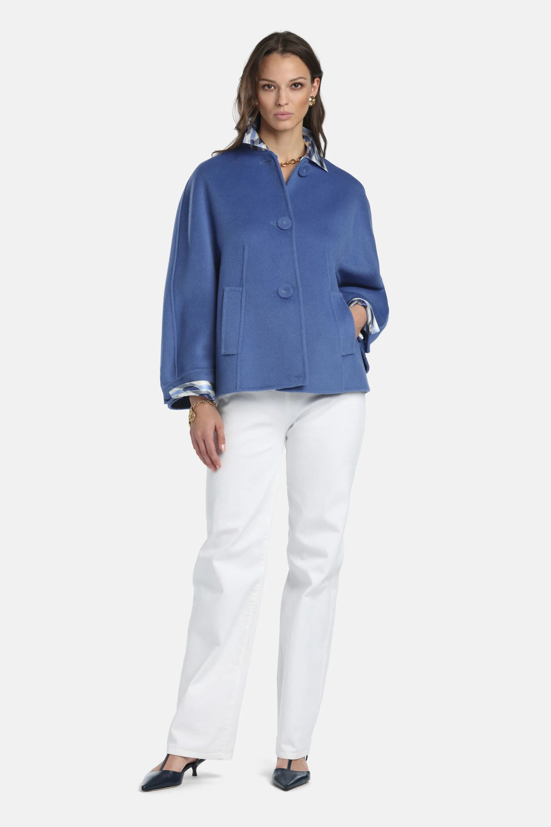 Luisa Spagnoli_Periwinkle_Vigilante - Oversized Wool-Felt Caban_VIGILANTE_2607_03