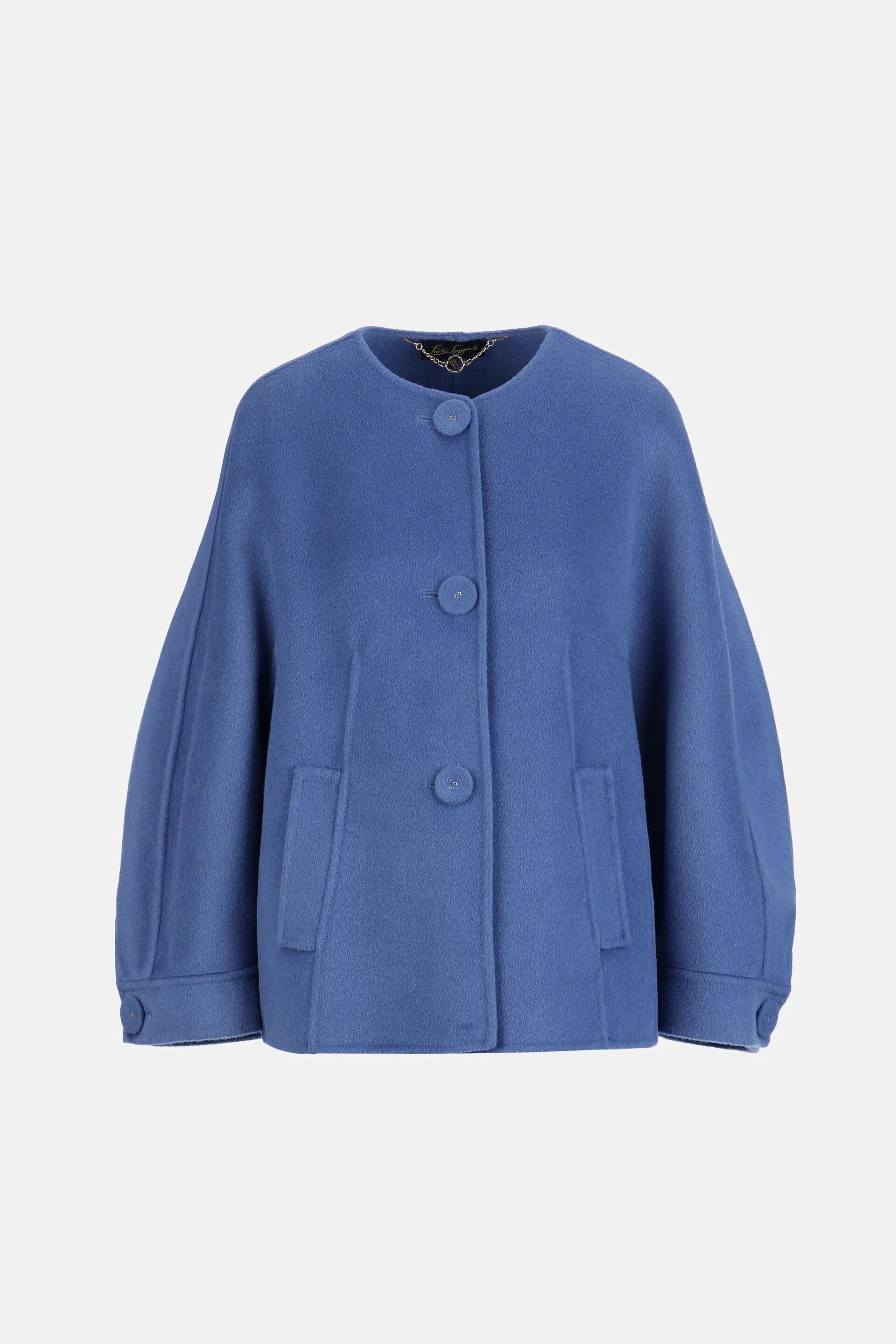 Luisa Spagnoli_Periwinkle_Vigilante - Oversized Wool-Felt Caban_VIGILANTE_2607_07