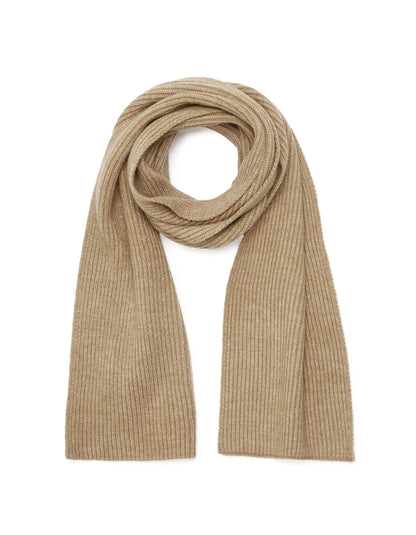 Celio_Beige Mel_Plain Knit Scarf_VIRIBS_BEIGE MEL_01