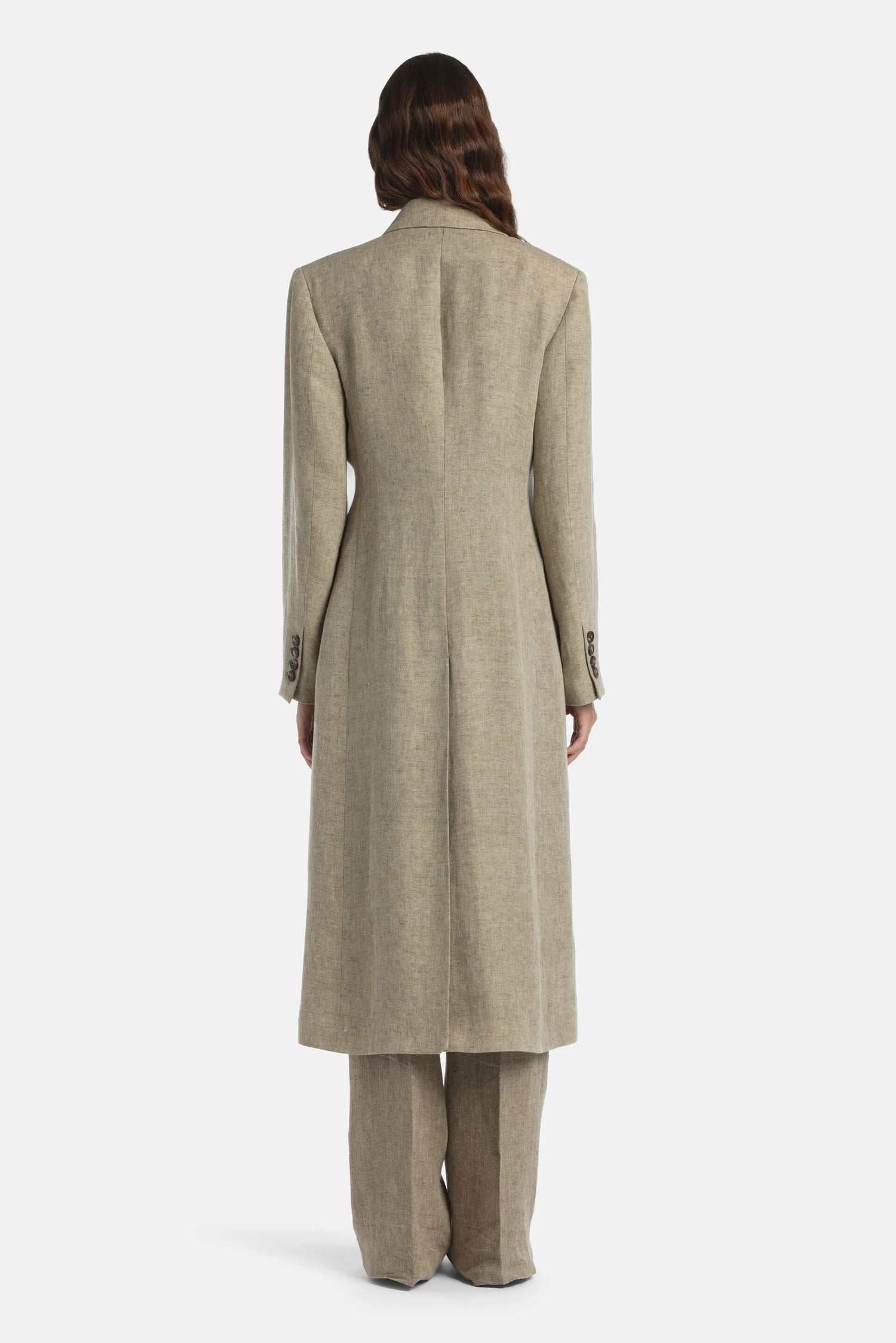 Luisa Spagnoli Pietra Women Vitullia - Double-Breasted Coat - Fashion Show SKU: VITULLIA_1121 Image 02