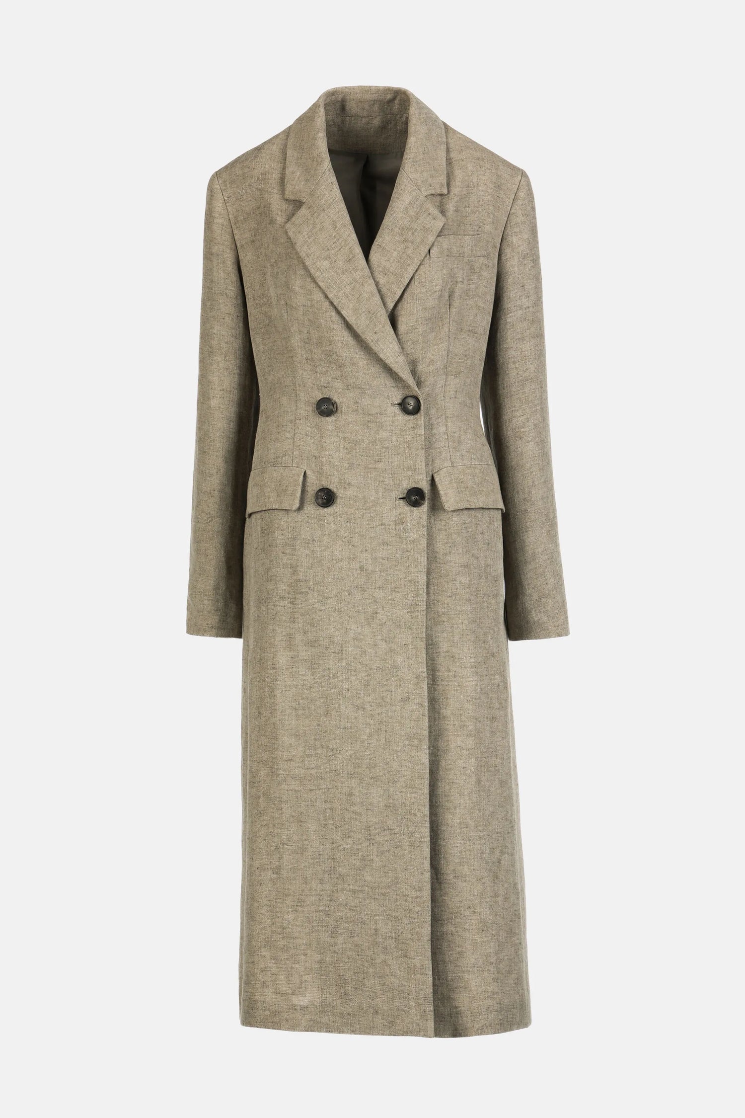 Luisa Spagnoli Pietra Women Vitullia - Double-Breasted Coat - Fashion Show SKU: VITULLIA_1121 Image 06