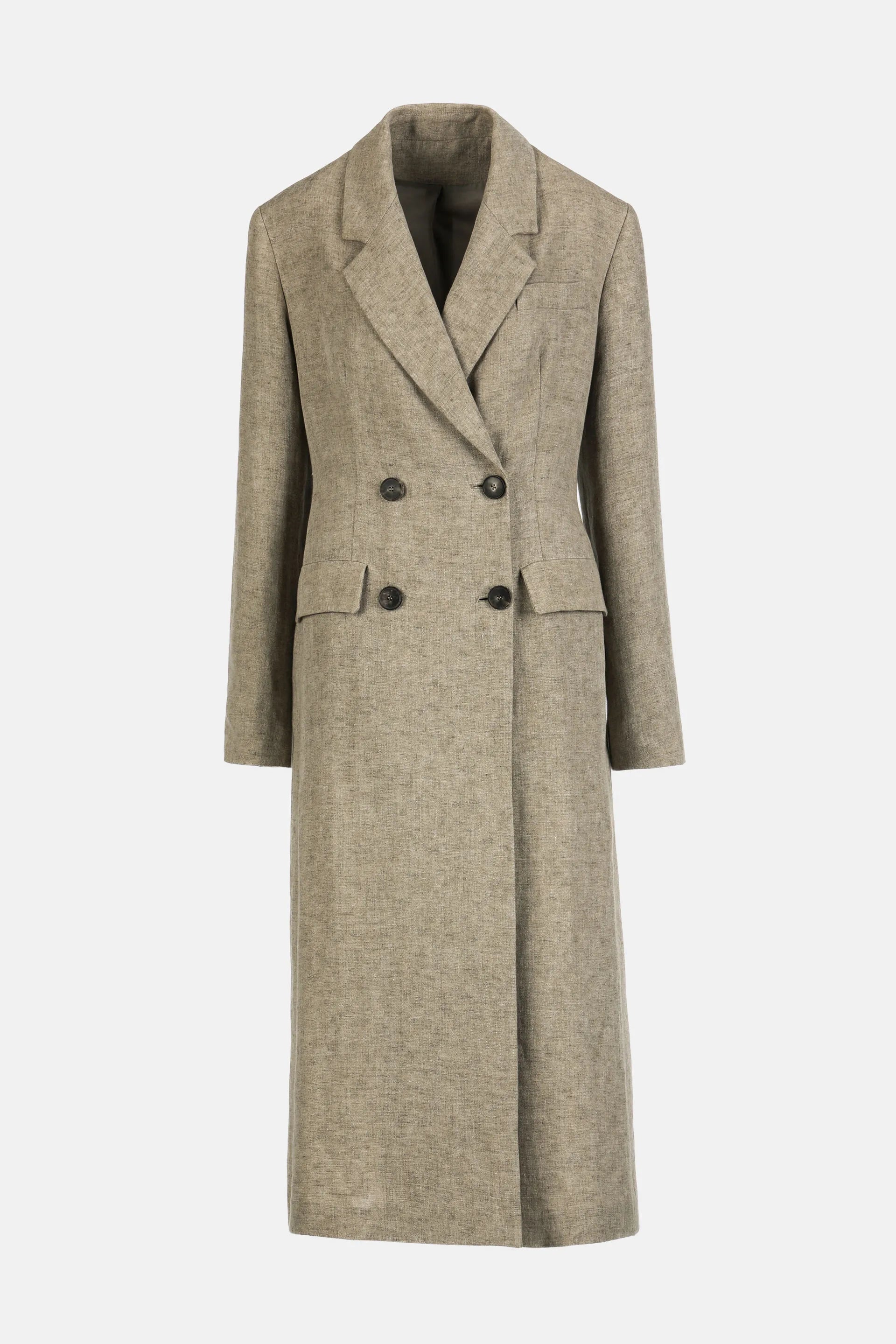Luisa Spagnoli Pietra Women Vitullia - Double-Breasted Coat - Fashion Show SKU: VITULLIA_1121 Image 06