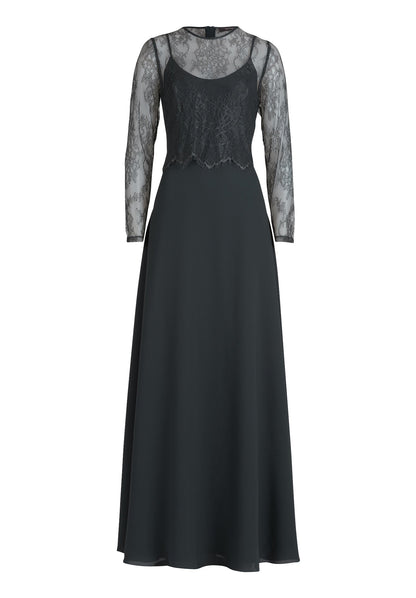 Dark Blue Dress Long 1/1 Sleeve Vera Mont