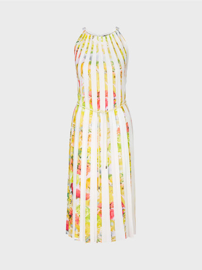 Pleated Midi Dress With Print_Wc 21.27 W36_420_06