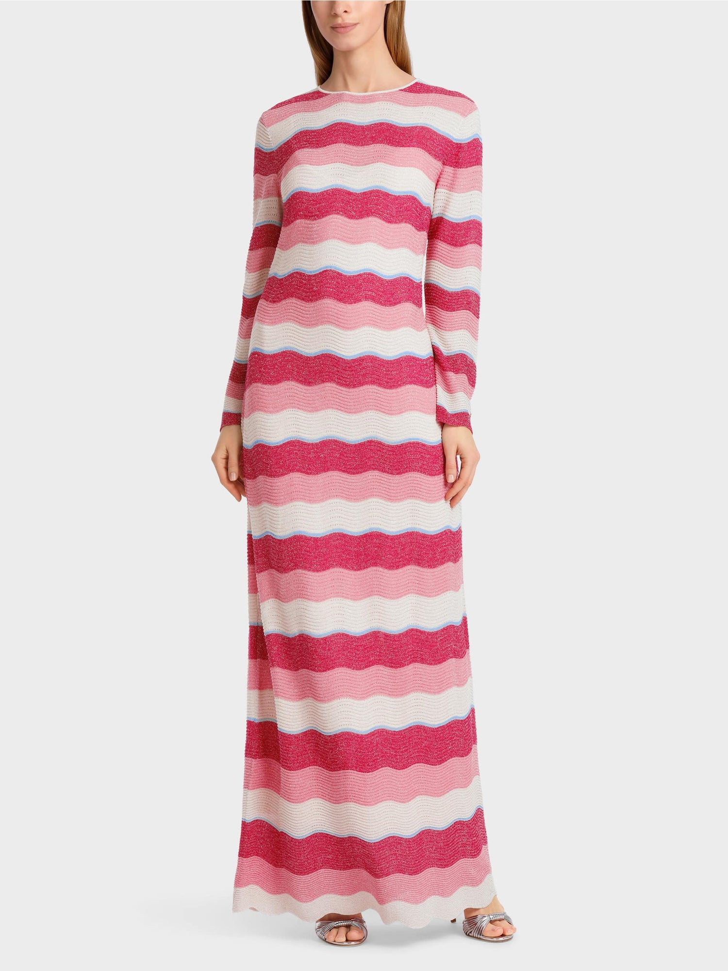 Fine Knit Dress In A Wave Pattern - BEVAVA Fine Knit Dress In A Wave Pattern - BEVAVA