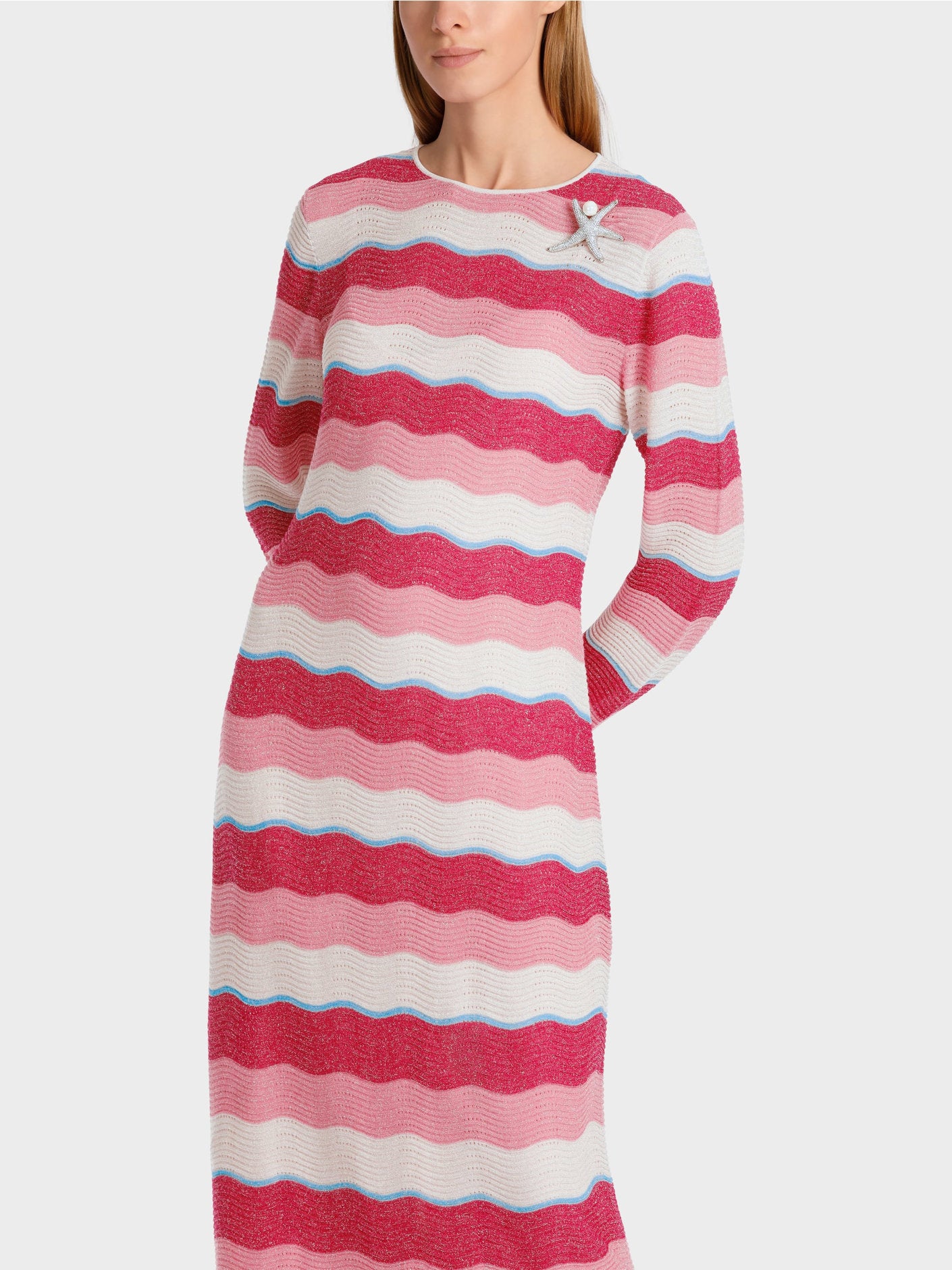 Fine Knit Dress In A Wave Pattern_Wc 21.75 M61_267_06