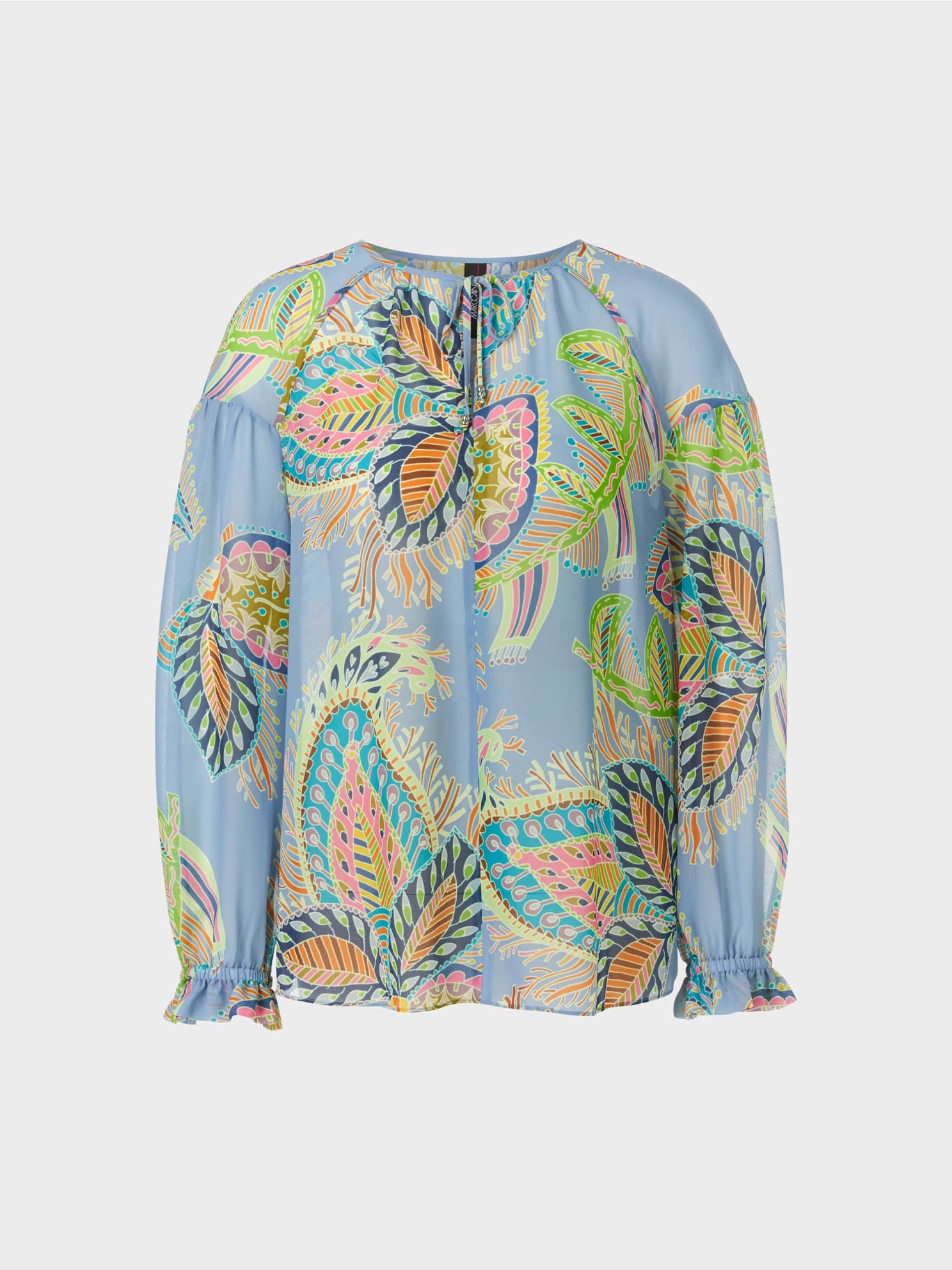 Wide Blouse With Leaf Motif_Wc 51.33 W74_321_07