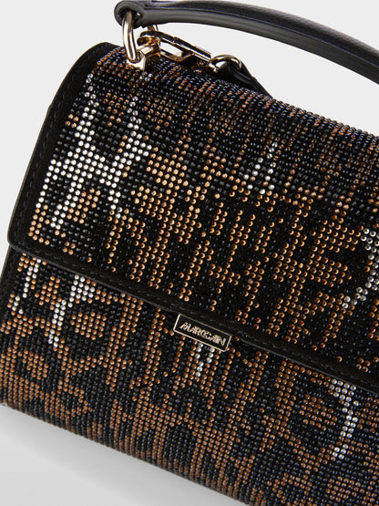 Leo Pattern Satchel Bag with Crystals_XG TJ.01 L01_643_06