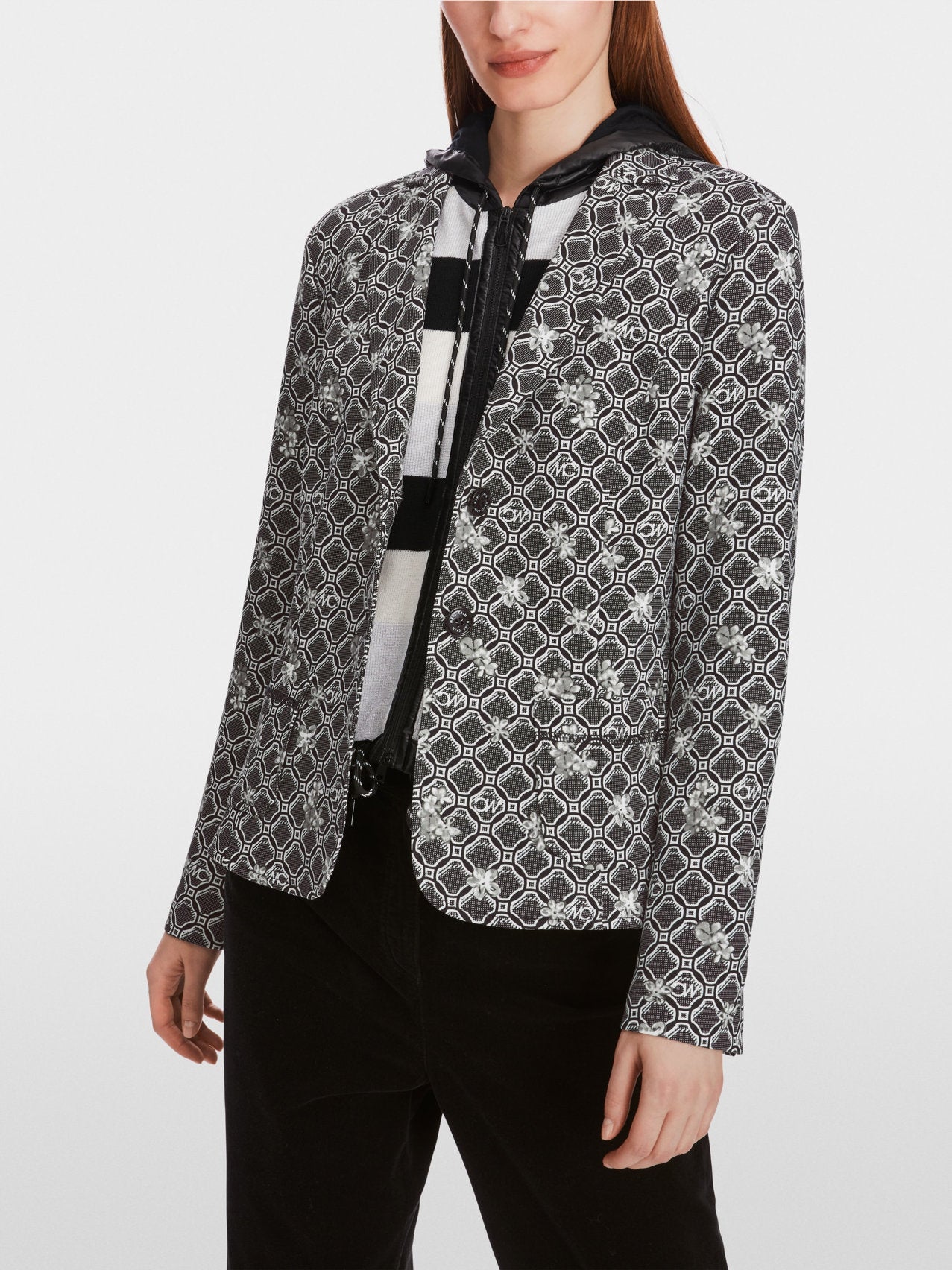 Scuba Jersey Printed Blazer_05